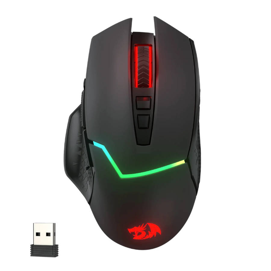 REDRAGON Mirage Pro 8000DPI RGB Wireless Gaming Mouse - Black