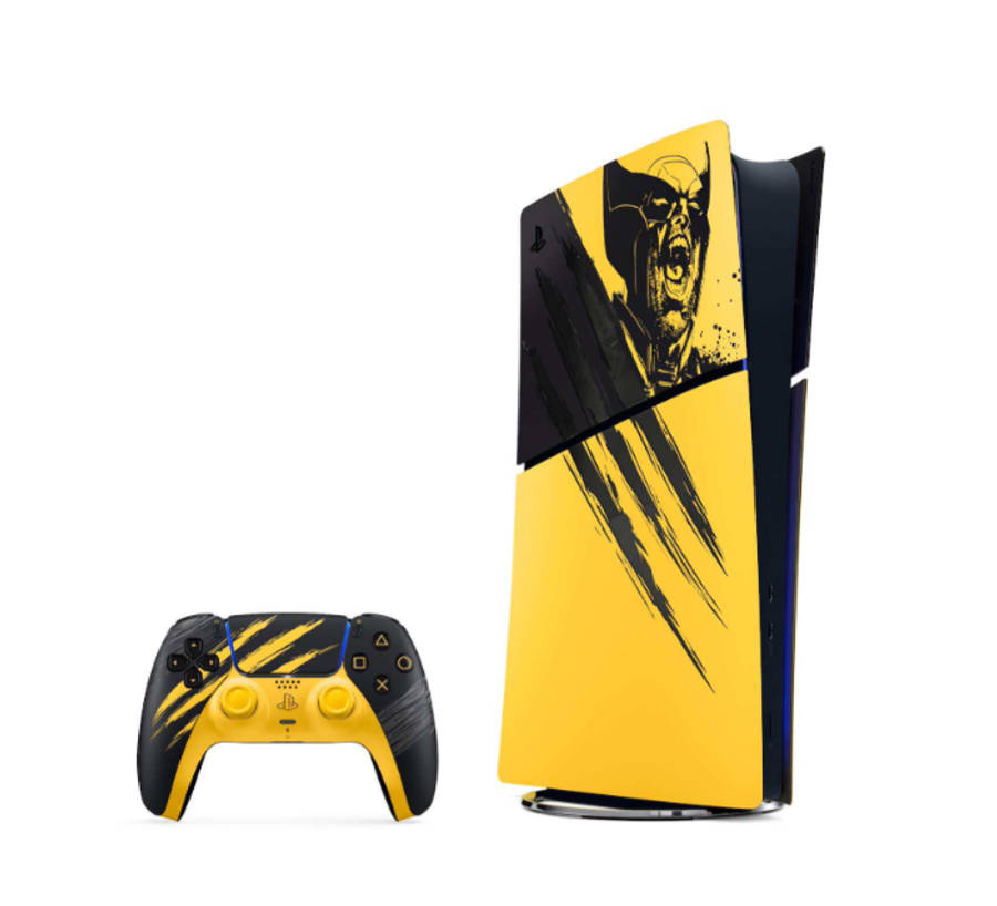 PlayStation 5 Digital Edition  Marvel's Wolverine Battle Yellow Limited Edition Bundle