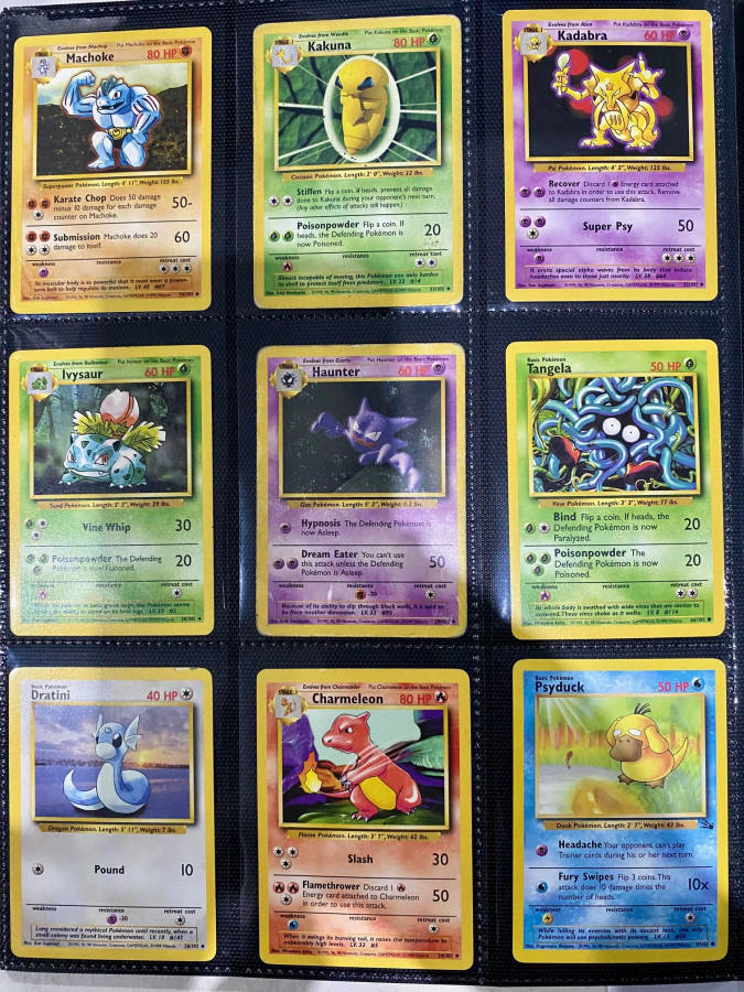 135 Vintage Pokemon Cards 90s Collection - Cards