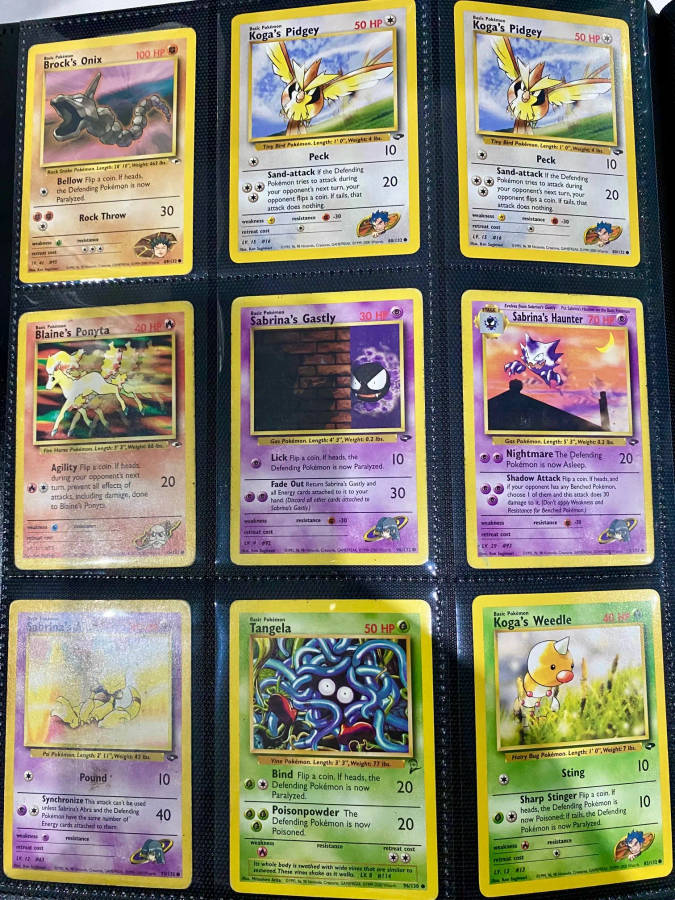 135 Vintage Pokemon Cards 90s Collection - Cards
