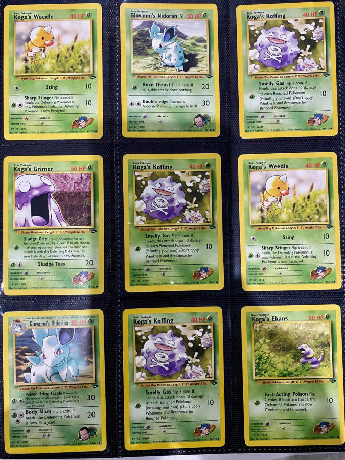 135 Vintage Pokemon Cards 90s Collection - Cards