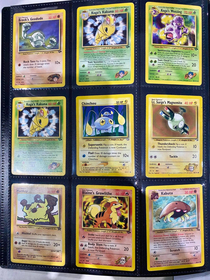 135 Vintage Pokemon Cards 90s Collection - Cards