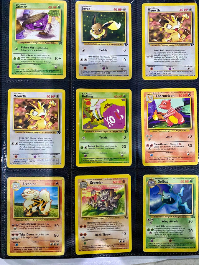135 Vintage Pokemon Cards 90s Collection - Cards