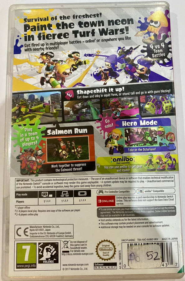 Splatoon 2 (Nintendo Switch, Secondhand)