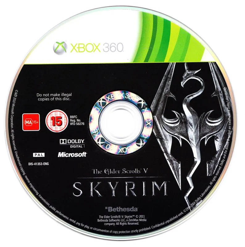 The Elder Scrolls V Skyrim (Disc Only) - XBOX 360
