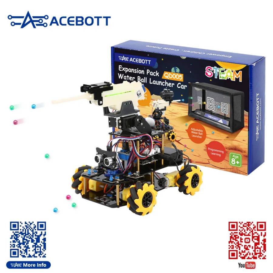 Water Ball Launcher Expansion Pack for Smart Car Starter Kit - Robotics