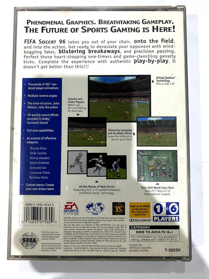 FIFA Soccer 96 - Sega Saturn