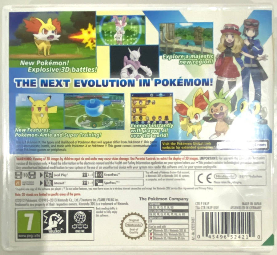 Pokemon X (Nintendo 3DS, Secondhand)