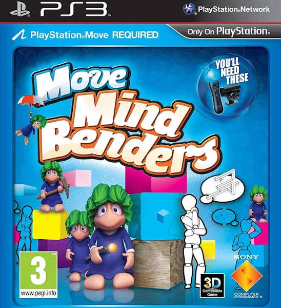 move mind benders , ps3, R170, CIB, Pre Loved