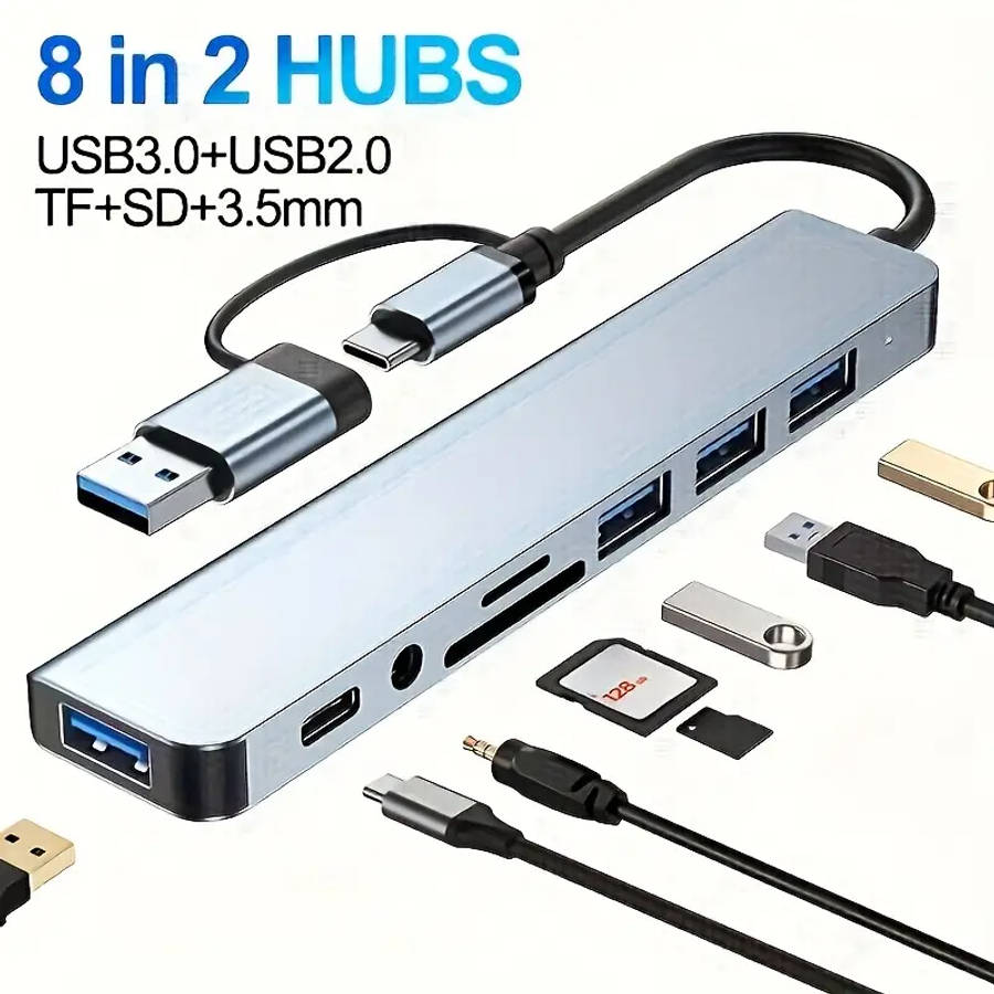 USB ultimate 8-in-1 USB Hub