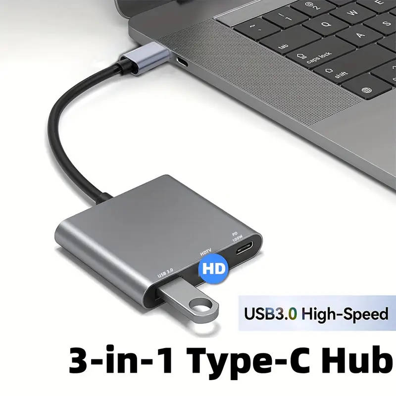 3-in-1 Type-C Hub