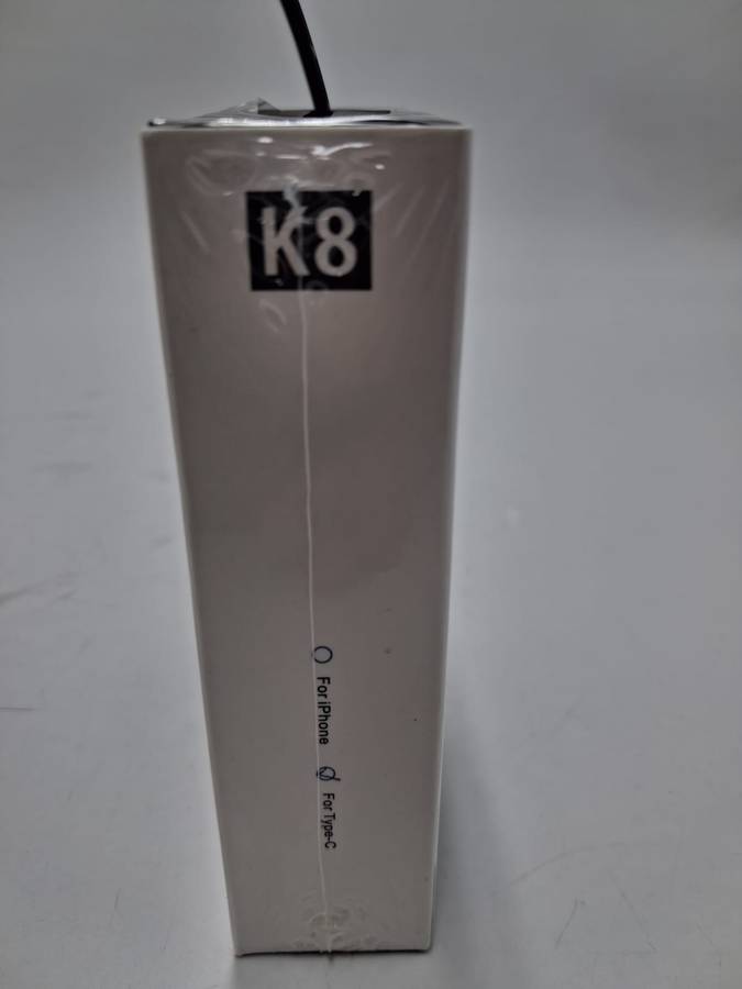  K8 Wireless Microphone  Clip-On Lavalier Mic for iPhone/Android | Plug & Play 