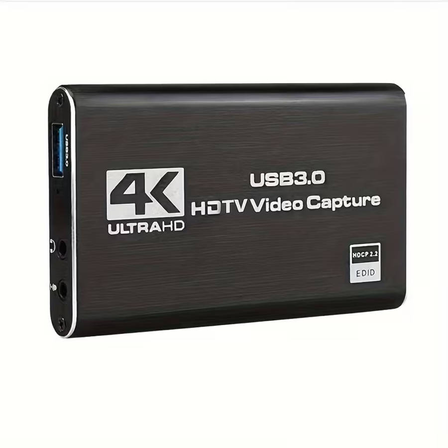 4K USB 3.0 HDMI Video Capture Card | 1080P 60FPS | OBS Streaming & Game Recording