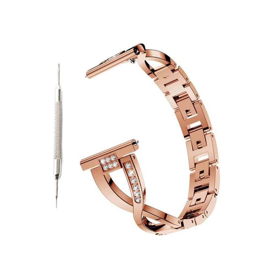 Killer Deals Stainless Steel Bracelet Strap for Fitbit Versa - Rose Gold