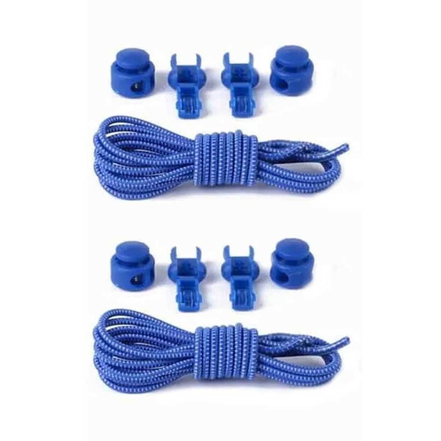 Killer Deals elastic lazy no-tie silicone speed laces - Blue x2 Combo