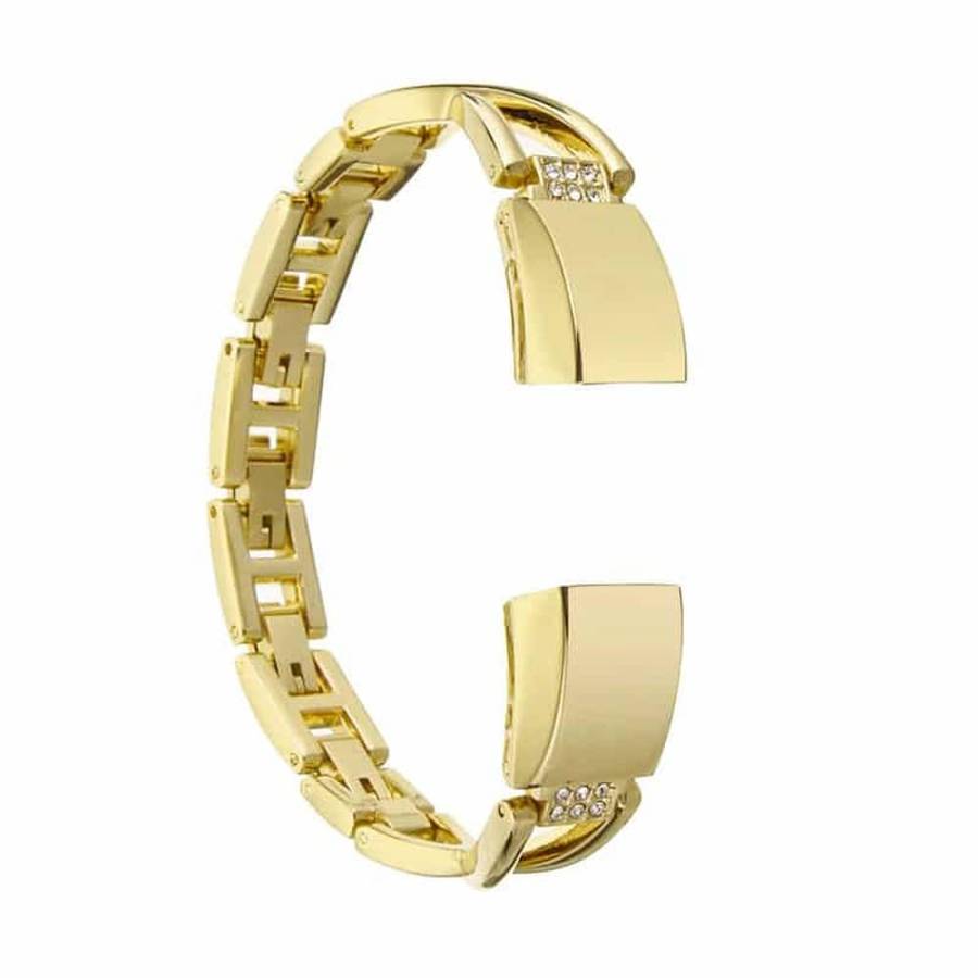 Killer Deals Stainless Steel Adapter Connector for Fitbit Alta (7mm strap) - Gold