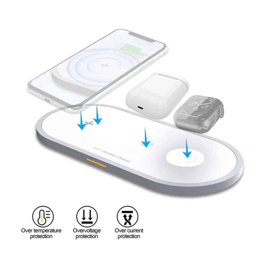 Killer Deals Universal 3-in-1 Wireless Charger Pad for Apple & Android