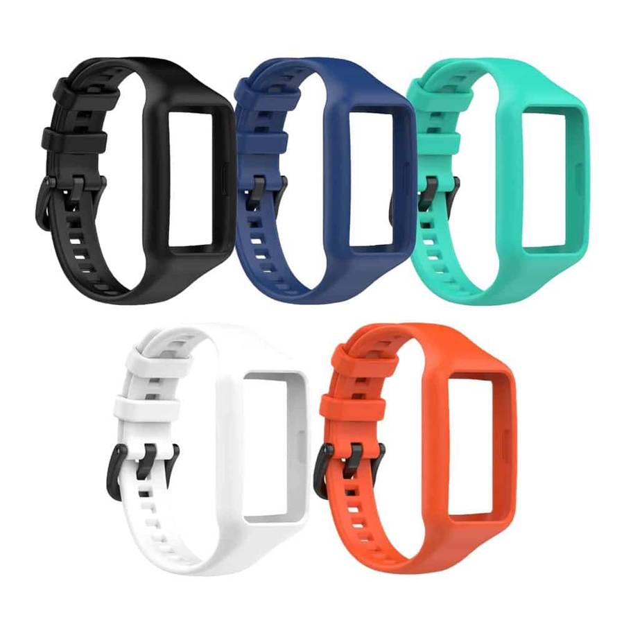 Killer Deals Silicone Strap for Honor Band 6/Huawei Band 6/Pro - Black