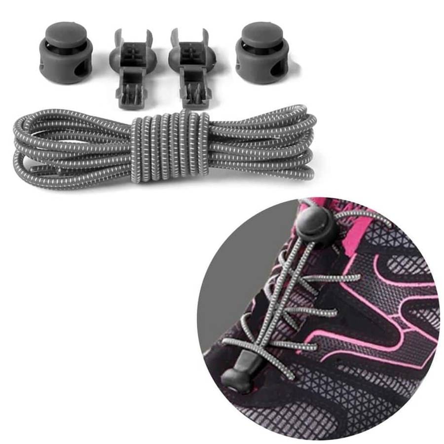 Killer Deals elastic lazy no-tie silicone speed laces - Blue x2 Combo