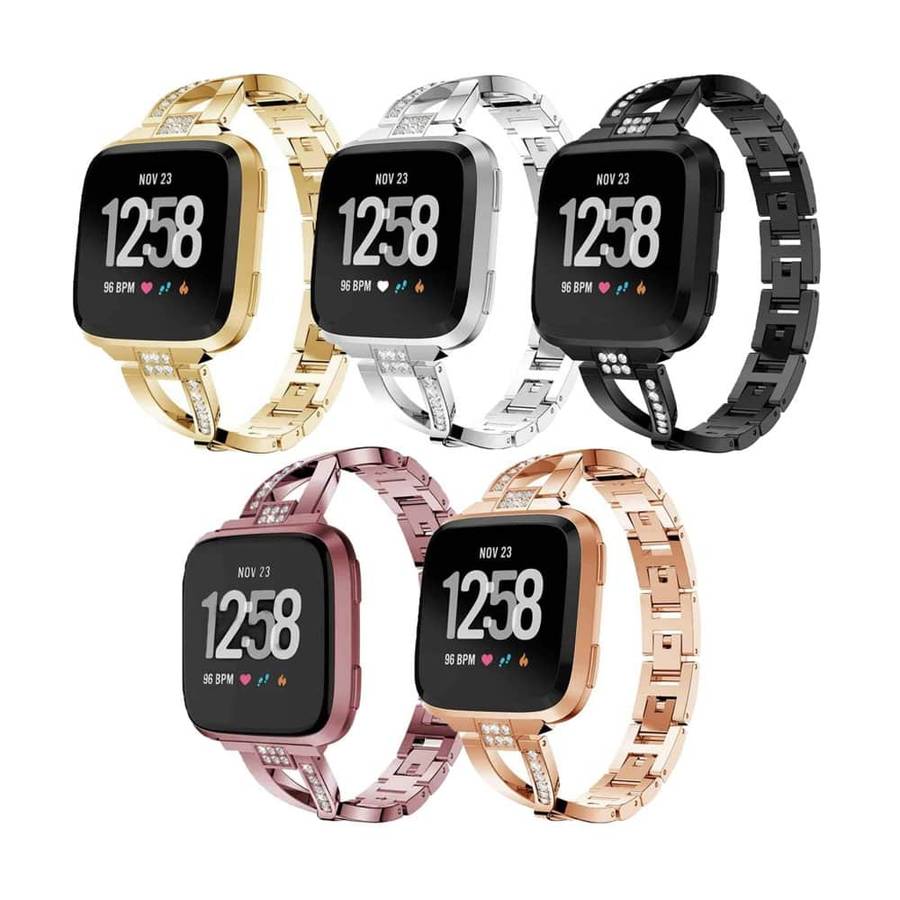 Killer Deals Stainless Steel Bracelet Strap for Fitbit Versa - Rose Gold