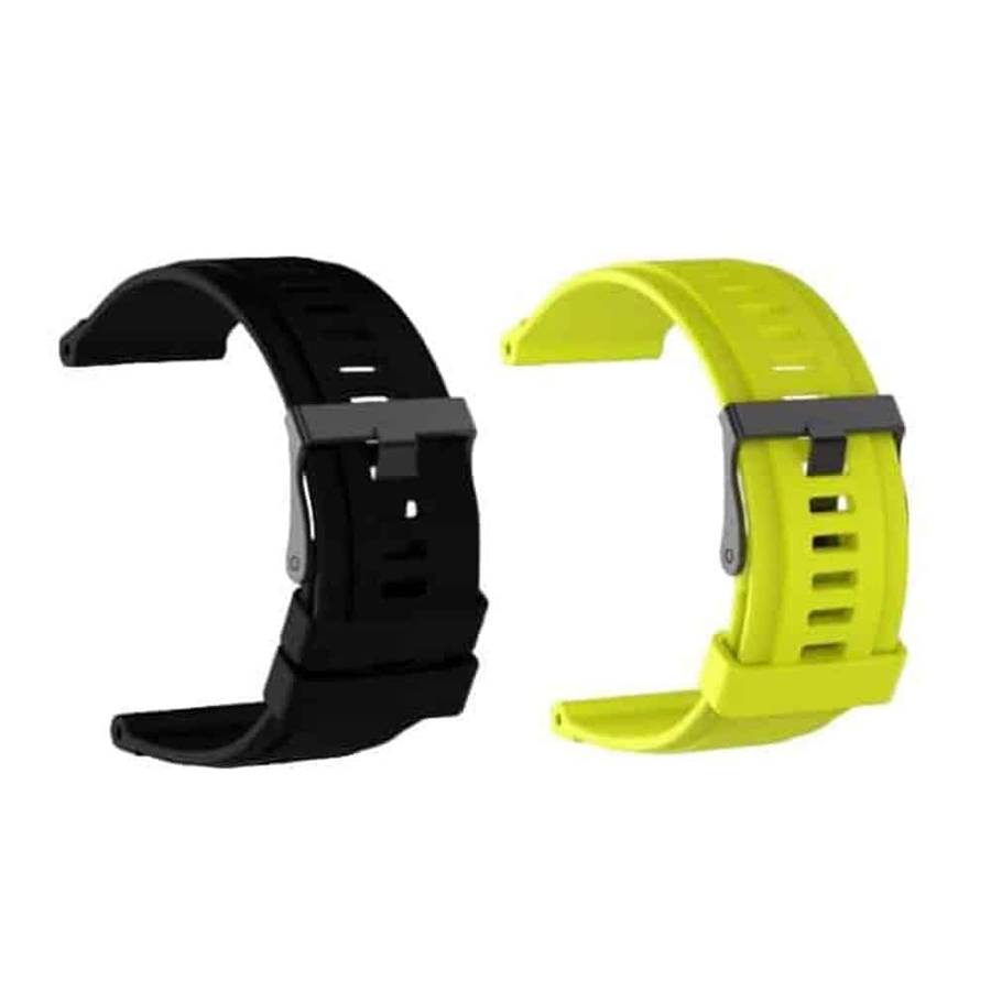 Killer Deals Sporty Silicone Strap for Suunto Core- Black + Yellow Combo