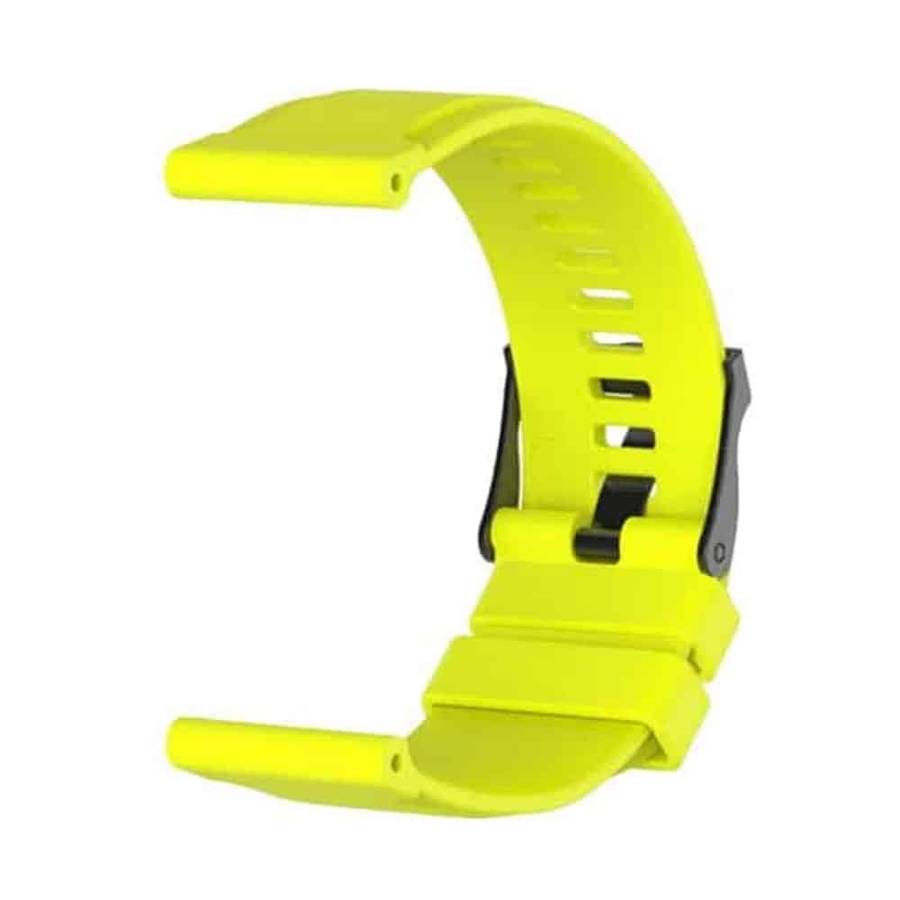Killer Deals Sporty Silicone Strap for Suunto Core- Black + Yellow Combo