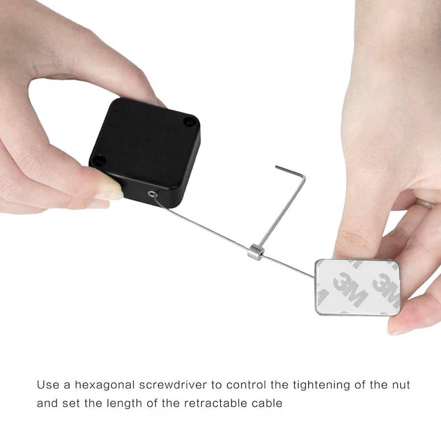 Killer Deals Anti-Theft Retractable Cable Lock for Tablet/Laptop/Smartphone x 10 Combo