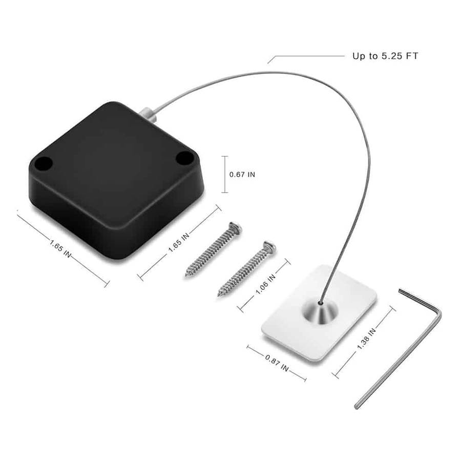 Killer Deals Anti-Theft Retractable Cable Lock for Tablet/Laptop/Smartphone x 10 Combo