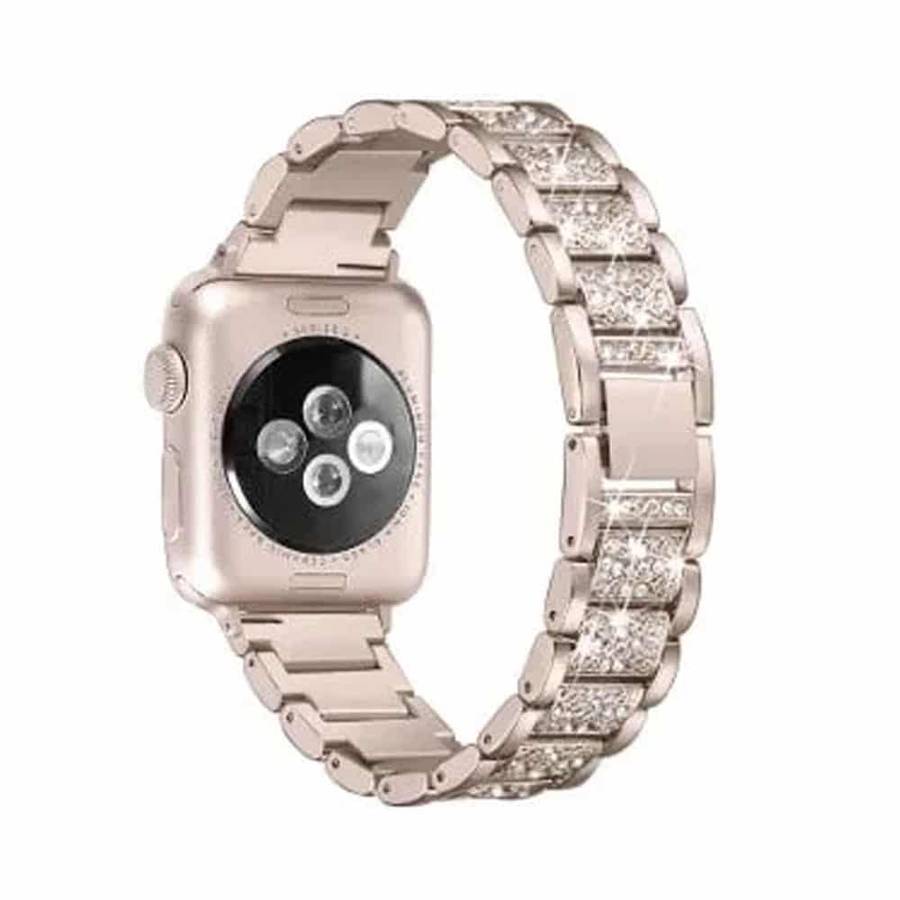 Killer Deals 42/44/45/49mm Apple Watch SE diamond rhinestone strap + tool - Silver