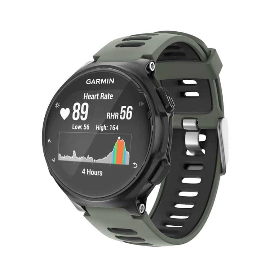 Killer Deals Silicone Strap for Garmin Forerunner 220/ 230/ 235/ 620/ 735- White & Black