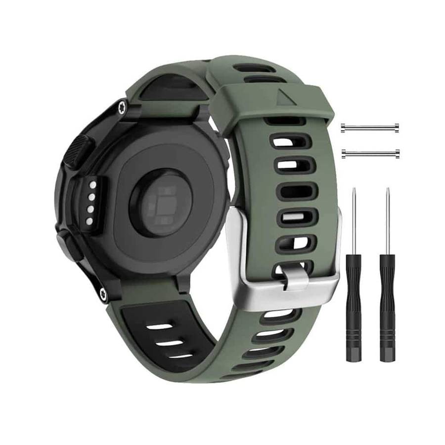 Killer Deals Silicone Strap for Garmin Forerunner 220/ 230/ 235/ 620/ 735- White & Black