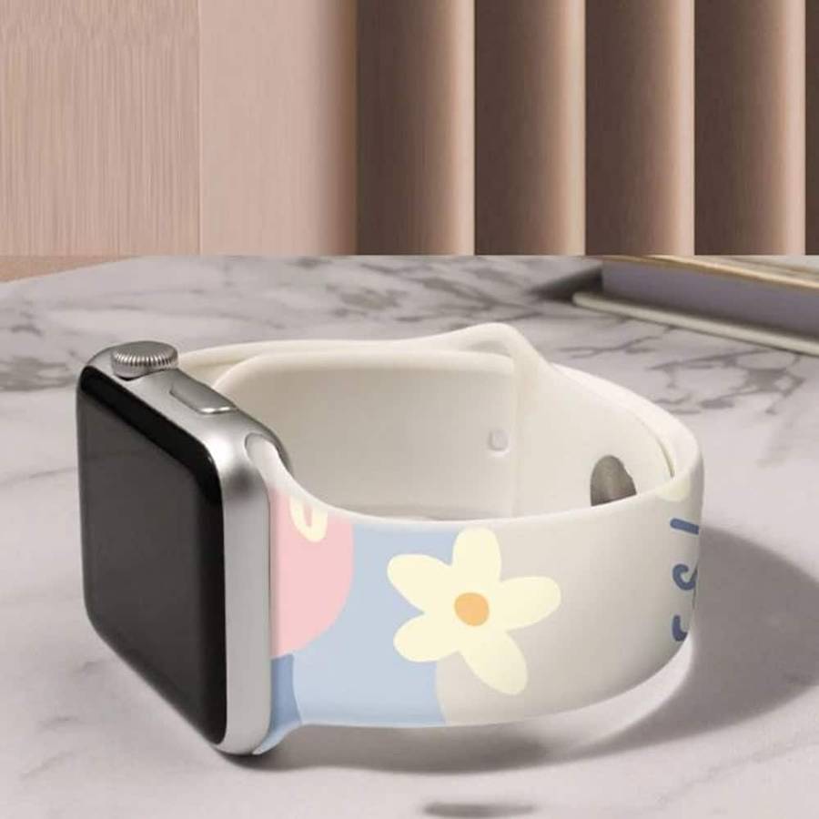 Killer Deals Silicone Strap for 42/44/45/49mm Apple Watch - Daisy