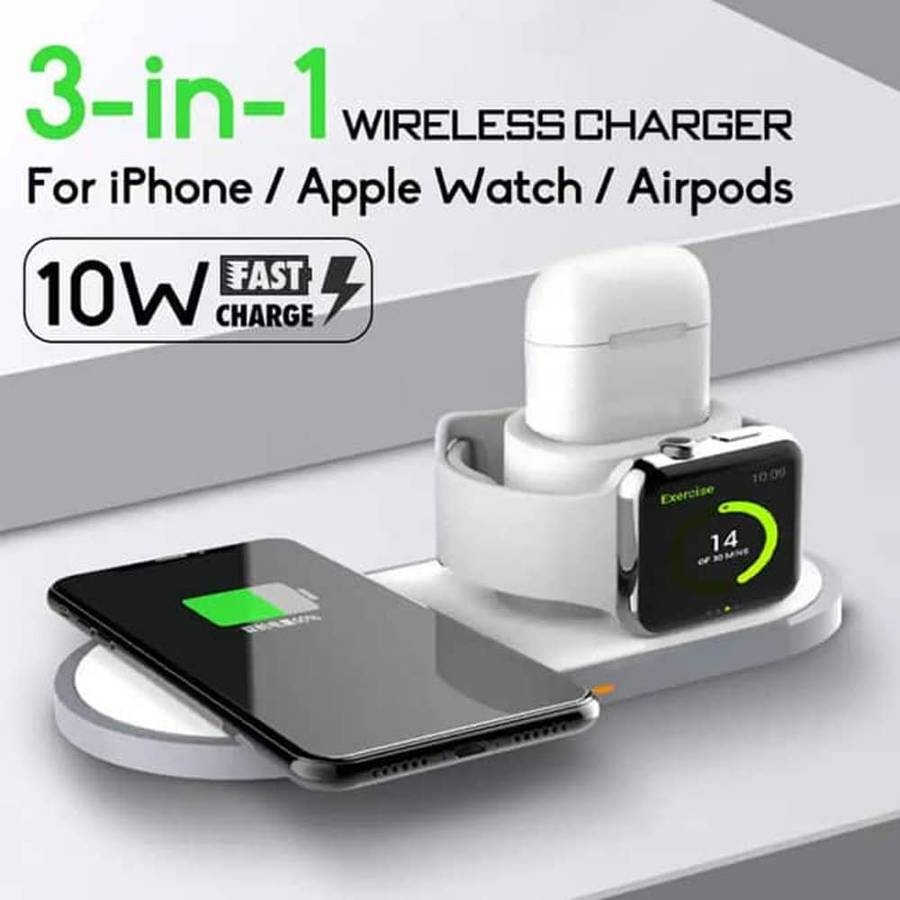 Killer Deals 3-in-1 Wireless Apple Charger for iPhone, iWatch & AirPods