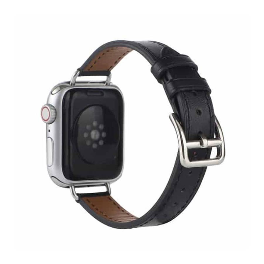 Killer Deals Slim Leather Band Strap for Apple Watch 38/40/41mm - White