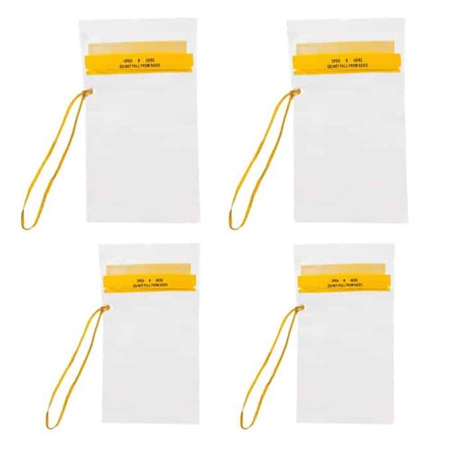 Navstar Splash Proof Phone Tablet Document Zipper Pouch- x2 S + x2 L Combo