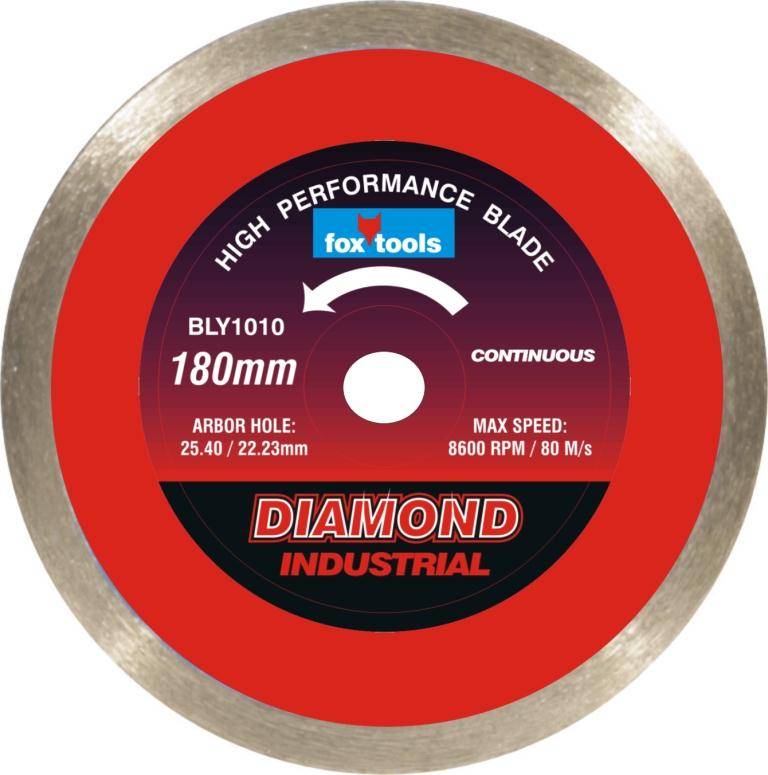 BLADE FOX DIAMOND CONTINUOUS TILE 180MM