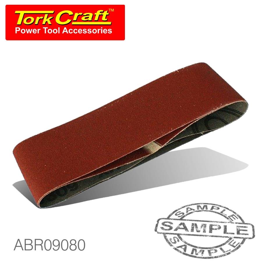TORK CRAFT SANDING BELT 75 X 533MM 80GRIT 2/PACK