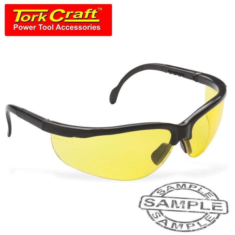 SAFETY EYEWEAR GLASSES YELLOW