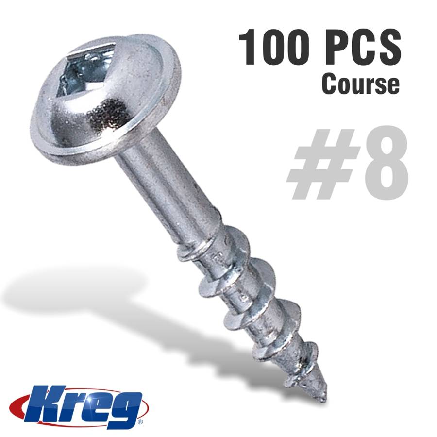 KREG POCKET HOLE SCREWS 1' COARSE -100CT