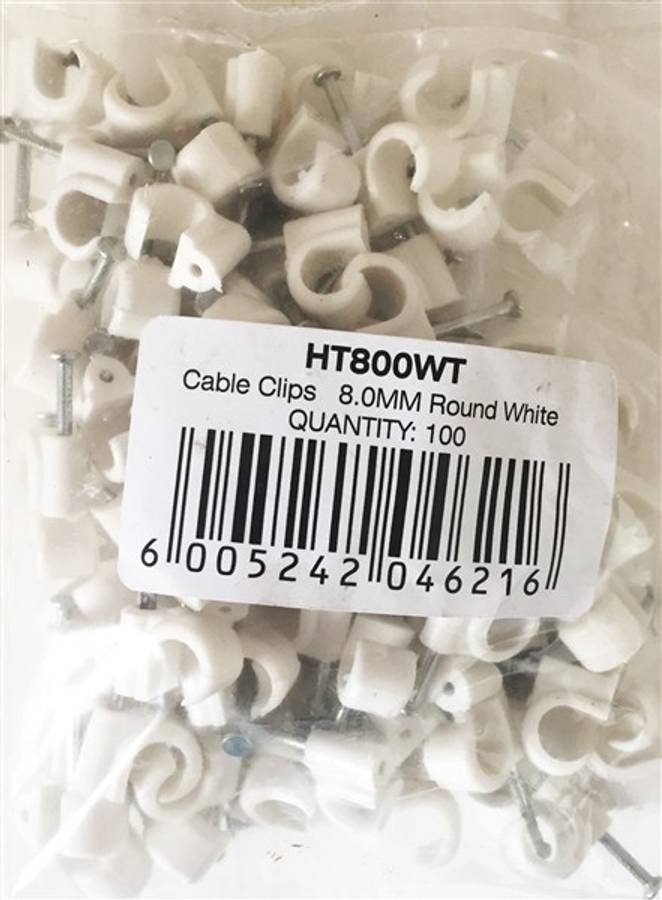 SADDLES PVC  8MM ROUND BOX 100