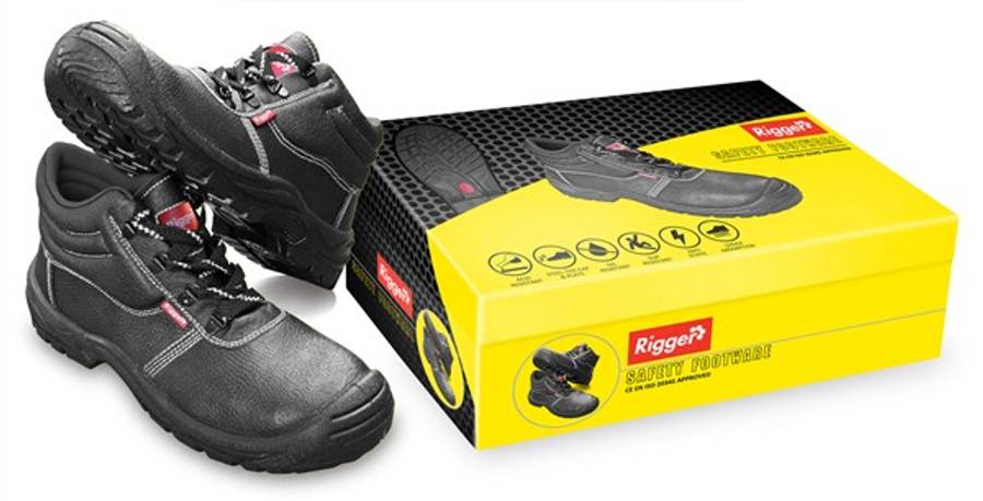 SAFETY BOOTS IRONMAN OIL/ACID ST/CAP ST/MIDSOLE BLK SIZE 10