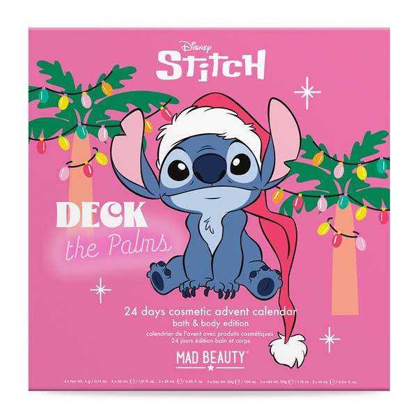 Disney Stitch Deck the Palms 24-Day Advent Calendar Bath & Body