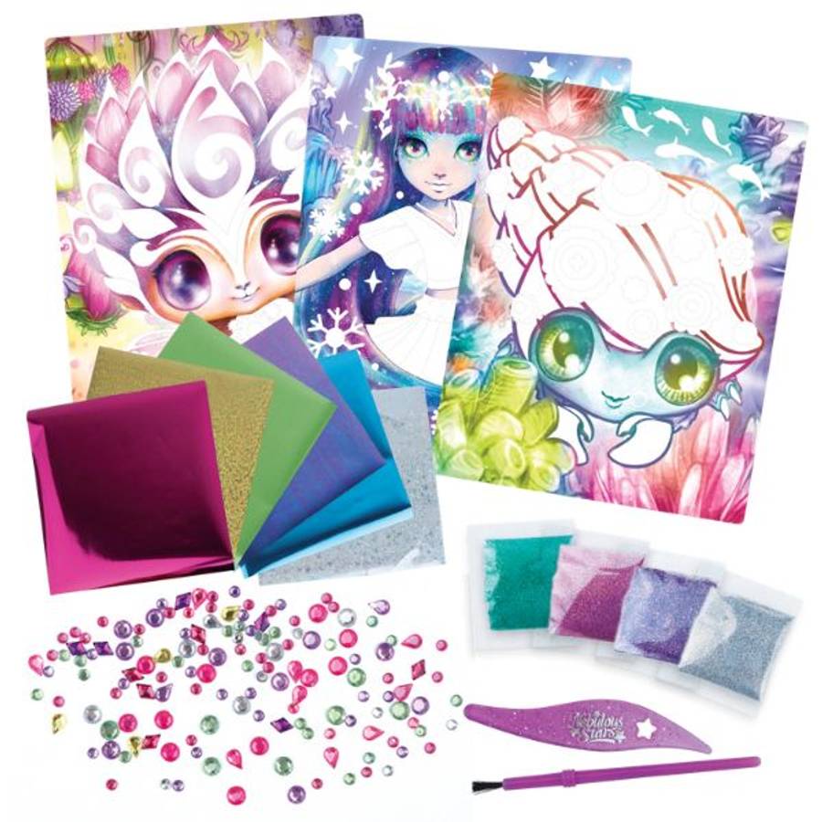 Nebulous Stars Glitter and Foil Art Marinia