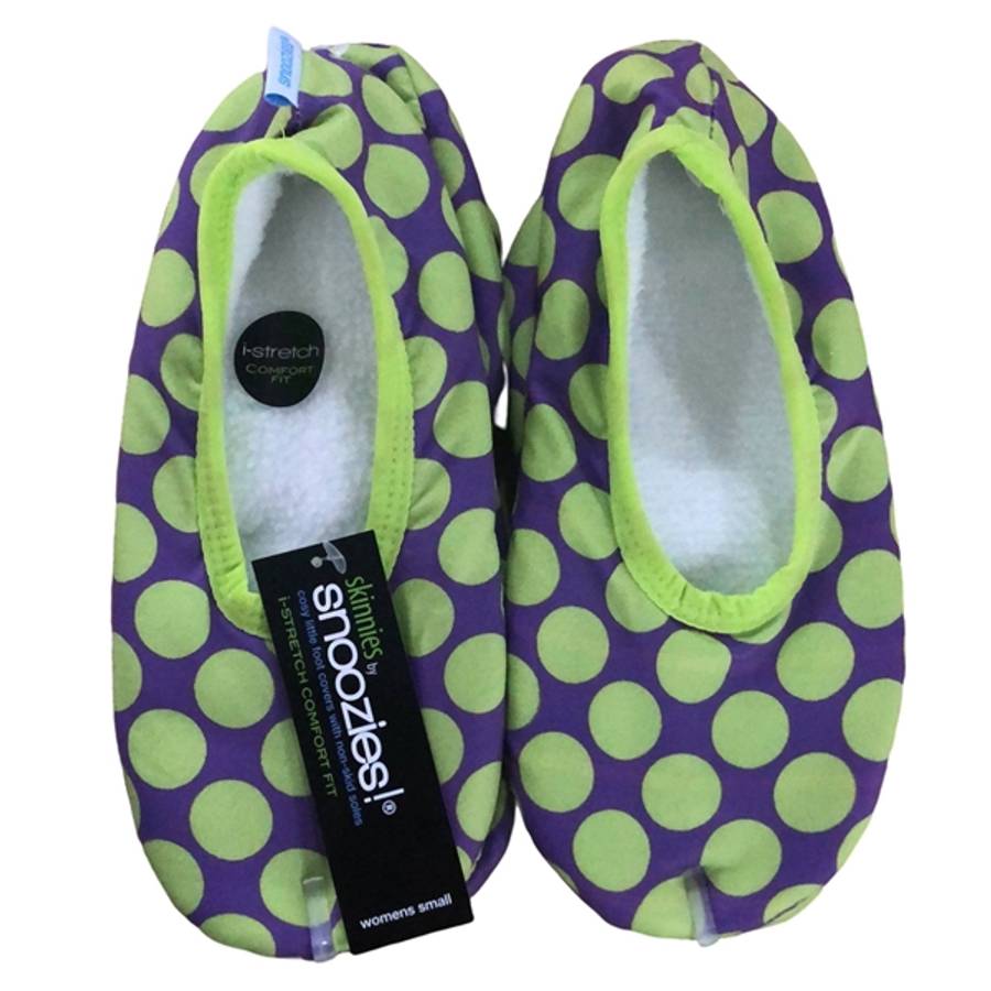 Skinnies Lime Dots Lightweight Slippers