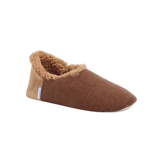 Snoozies Mens Cut Back Cord - Brown
