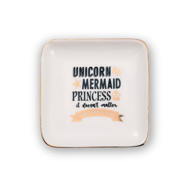 H&H Sentiments Trinket Dish - Unicorn, Mermaid, Princess