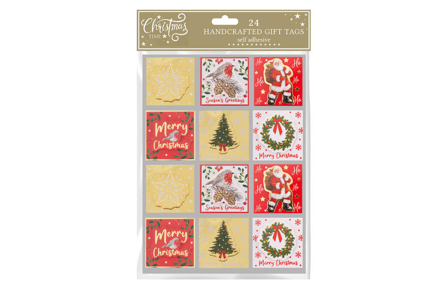 Handcrafted Gift Tags 24 Traditional