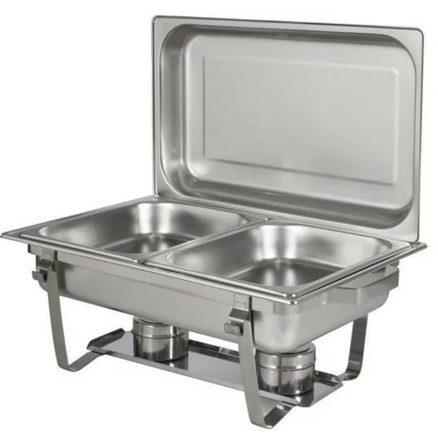 Stainless Steel 11 Liter Dual Tray Chafing Dish - Food Warmer (DISPLAY MODEL)