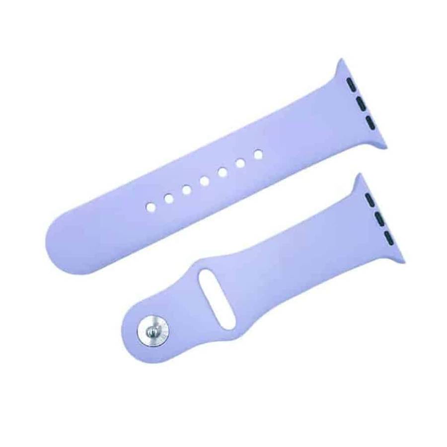 Silicone Strap for 42/44/45/49mm Apple Watch (S/M) - Lavender