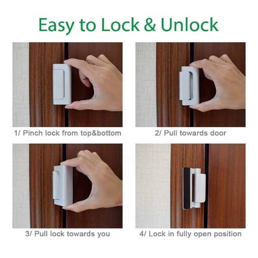 Killer Deals Easy Install Childproof Home Security Reinforced Door Lock x 3 Combo
